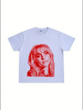 T-shirt Billie eilish imprimé sade vintage