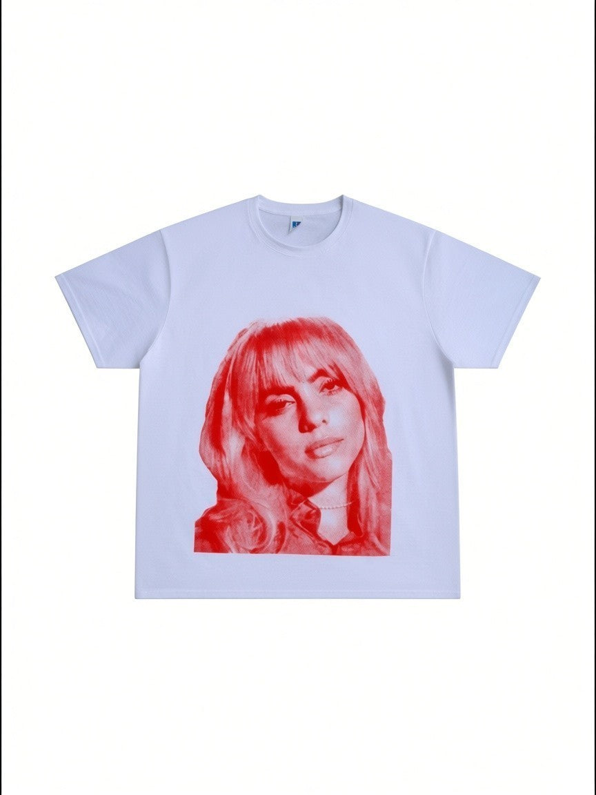 T-shirt Billie eilish imprimé sade vintage